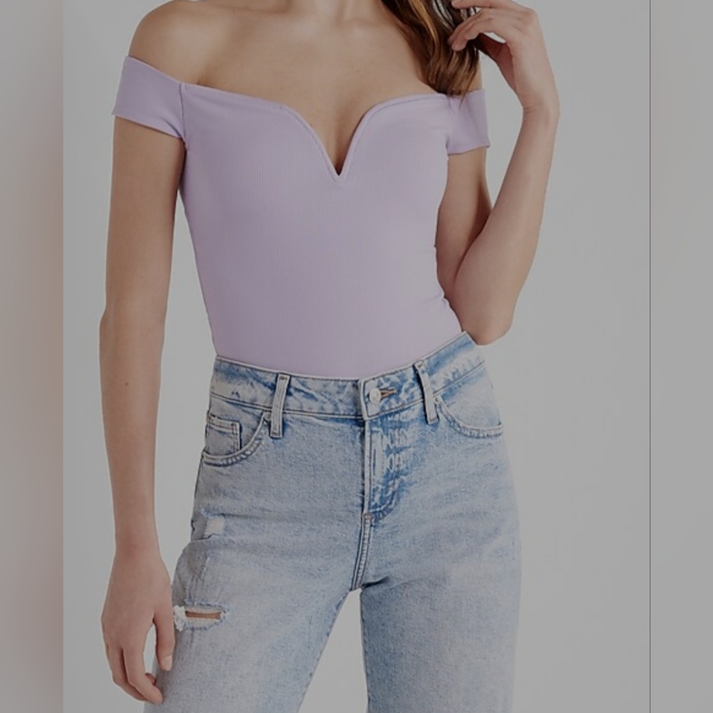 NWT Body Contour Off The Shoulder Thong Bodysuit